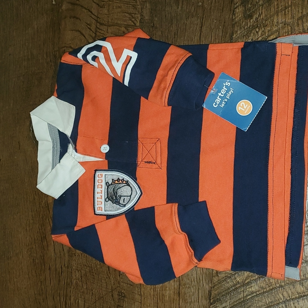 Carter's Bulldog Rugby style Polo